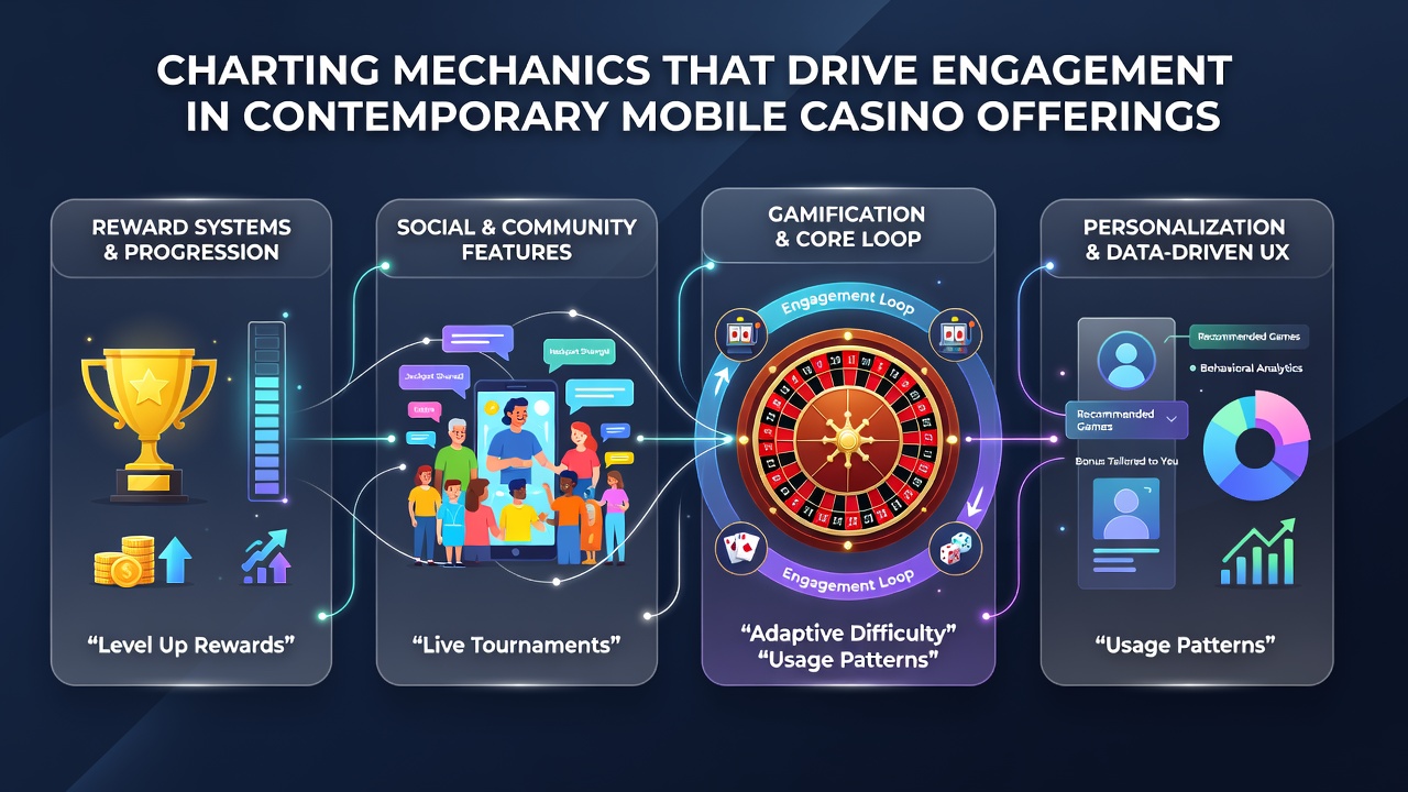Mobile casino interface showing dynamic reel animations and progress trackers on a smartphone screen