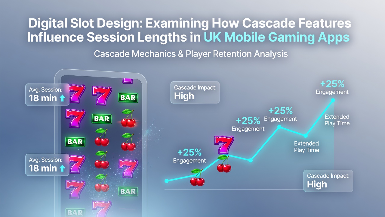 Mobile slot interface displaying cascading reel sequences during active play